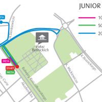 Program startów Junior City Run.