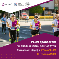 PLUM Sponsorem 10. PKO Białystok Półmaratonu!