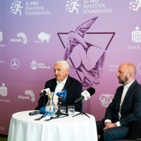 Konferencja prasowa przed PKO Białystok Półmaratonem.